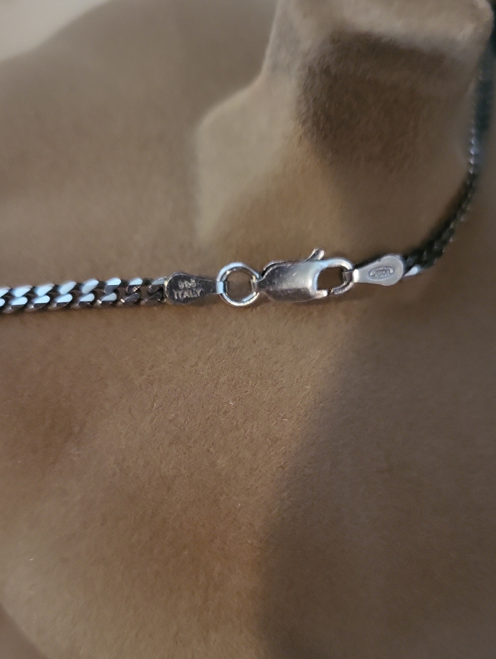 🩶925 Made In Italy - Sterling Silver Italian Horn Pendant Necklace - Picture 5 of 5